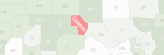 Cameron County Map