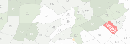 Lehigh County Map