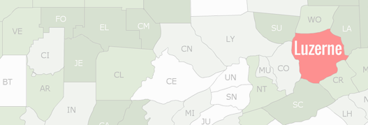 Luzerne County Map