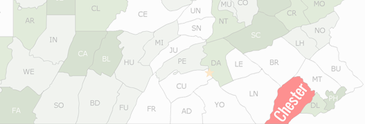 Chester County Map