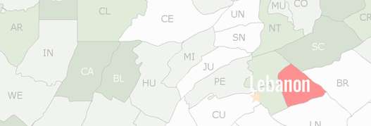 Lebanon County Map